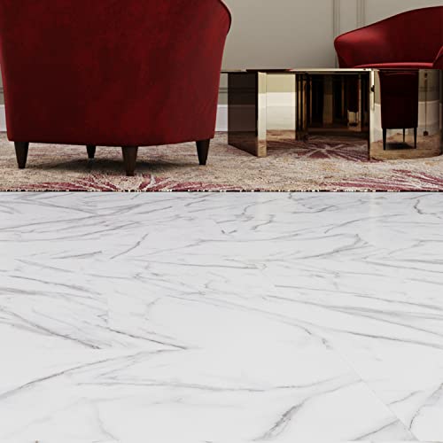 Lucida Surfaces Luxury Vinyl Flooring Tiles | Glue-Down Adhesive Flooring For Diy Installation | Gluecore+ | Single Sample Tile | Whitestone #TOP5