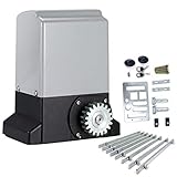 Cozyel Schiebetorantrieb Torantrieb Schiebetor Toröffner Tor Antrieb bis 2000 kg, 750 W Motor, Elektrischer Schiebetorantrieb mit Fernbedienung, 4M Zahnstangen, Infrarotsensor