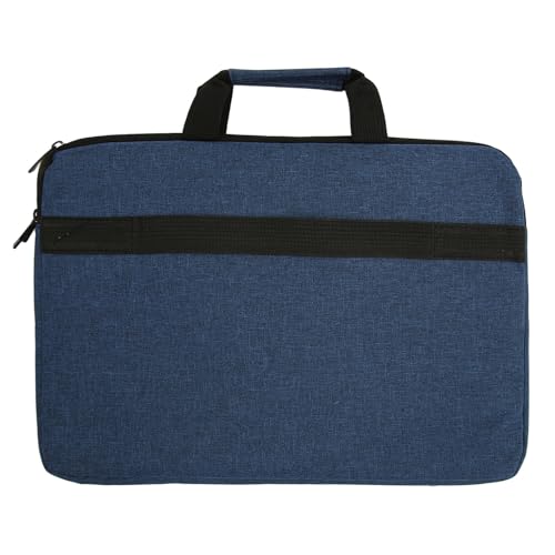 Ausla Bolsa de Mensajero para Computadora Portátil Funda para Computadora Portátil de Poliéster Rosa de 15,6 Pulgadas con Asa y Correa para el Hombro Maletín Protector Delgado para Viajes de