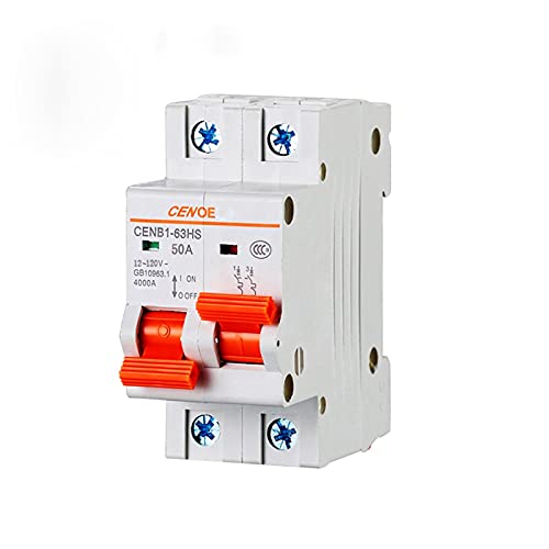 Disjoncteur DC MCB 2P 120V 50A interlocking pour double batterie voiture