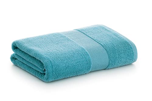 40° grados Toallas de Baño Paduana 100% Algodón 500 g – Alta Absorción y Suavidad – Sábana Toalla - Color Turquesa – Uso Diario para Hogar y Hostelería