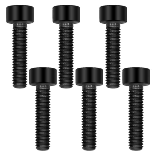 Image of Titanium Bolts M5x20, Black, 6PC | Lightweight Hex Socket Screws, MTB /Road Bike /Motorcycle, Corrosion Resistant, Marine Grade Fasteners