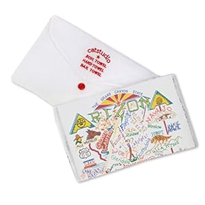 Catstudio Arizona Dish Towel - U.S. State Souvenir Kitchen and Hand Towel with Original Artwork - Perfect Tea Towels for Arizona Lovers, Travel Souvenir Catstudio Arizona Dish Towel US State Souvenir Kitchen and Hand Towel with Original Artwork Perfect Tea Towels for Arizona Lovers Travel Souvenir