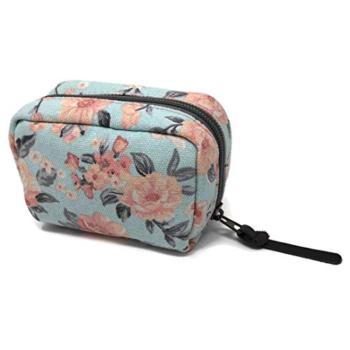 6-bottle Essential Oil Carrying Case (5ml,10ml,15ml) for doTERRA, Young Living Bottles for Aromatherapy Travel or Storage (Pink Floral)