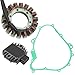Caltric Stator and Regulator Rectifier with Gasket Compatible With Yamaha Kodiak 400 Yfm400 Yfm-400 2000-2006