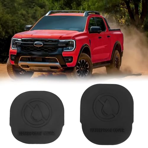 JERBOR 2pcs Silicone Car Frame Tube Hole Plugs Fit for Ford Ranger 2023-2025, Silicone Dust Cover, Anti-Layer Sandproof Cover