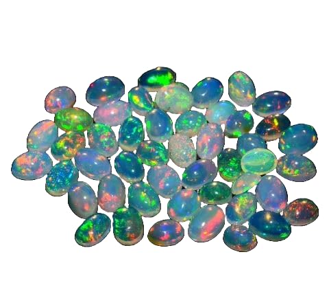 Cabochons d'opale noire éthiopienne AAA 3x5mm naturels pour création de bijoux d'exception (Lot de 10)