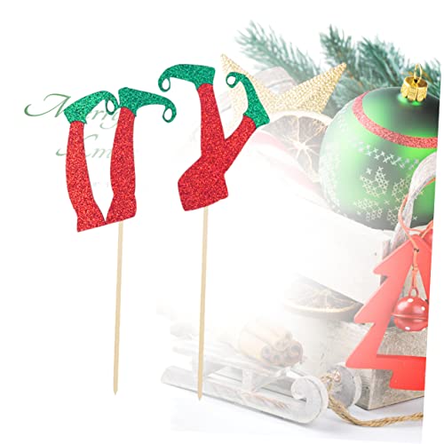 NOLITOY 12 Pçs Cupcake Tema Festa Cartão Inserido Inserção De Bolo De Casamento Palitos De Bolo De F