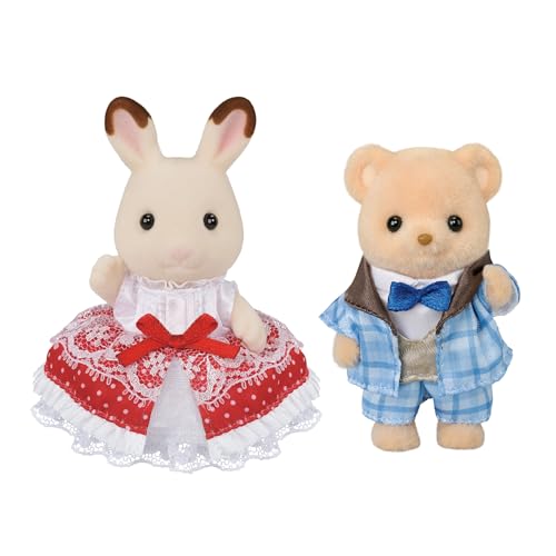 Calico Critters Anniversary Friends Set - Freya & Theo, 40th Anniversary Edition, 2 Collectible Doll Figures