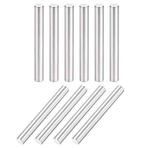 XYWHPGV 10Pcs 6mm X 55mm Dowel Pin 304 Stainless Steel Cylindrical Shelf Support Pin Fasten Silver Tone(47958 7b3c2 d2105 791ac 73d3e afe4d