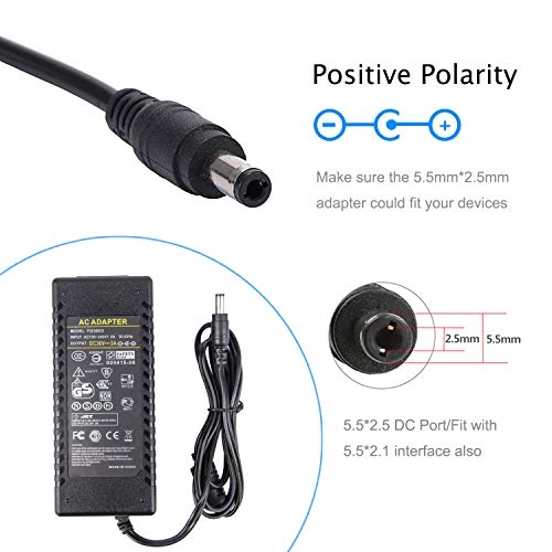 Image of COOLM 36V 3A Power Supply 108W Compatible with Govee H706C, AI Vega Light