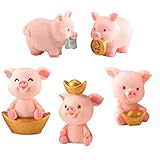 figura de cerdo en foami Las adorables figuras de cerdos en miniatura no solo pueden decorar su jardín, sino que también se pueden usar como decoraciones de mesa, decoraciones de macetas, juguetes de mesa, decoraciones de pasteles, herramientas de aprendizaje, decoraciones para el hogar, accesorios para fiestas temáticas y más.