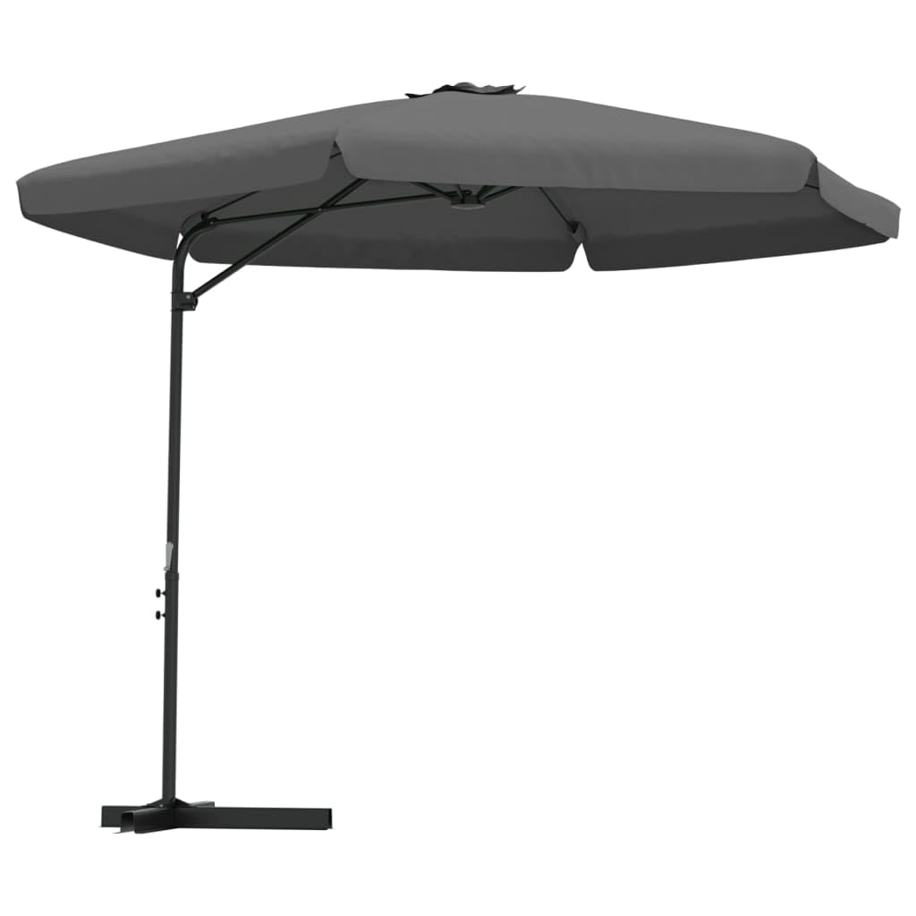 Parasol ogrodowy parasol przeciwsłoneczny do roślin, ze stalowym masztem, 300 cm, zielony