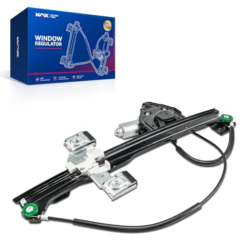 Image of KAX Rear Left Power Window Regulator w /Motor Fit for Trailblazer 2002-2009 | for GMC Envoy 2002-2009,Buick Rainier 2004-2007,Oldsmobile Bravada 2002-2004 Rear Driver Side 741-892 (2-Pin)