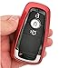 Red TPU Key Cover Case Fob Jacket Glove Holder for 2017 2018 2019 2020 2021 2022 2023 2024 Ford Bronco Fusion Edge Mustang F150 Explorer Expedition Ecosport 3/4/5 Buttons