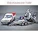 TOUCAN RC HOBBY 1/14 ET2 2Axles Trailer for E20 Remote Control Excavator Support Legs Stainless Steel Tailboard Almost Assembled