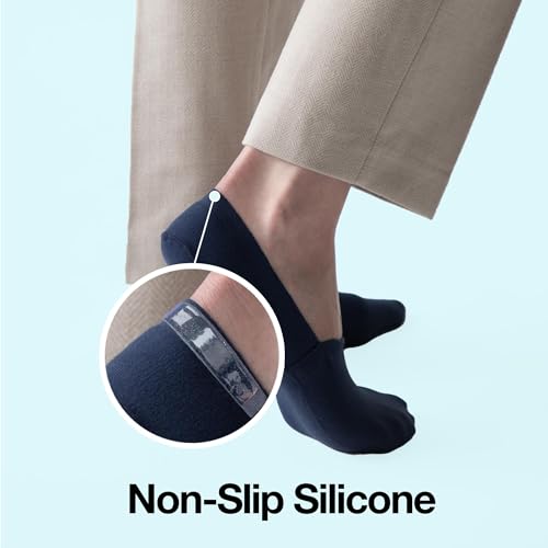 Cloud Organic Terry No Show Socks Non Slip Loafer Sneaker Flats Boat Shoe Invisible Low Cut Cotton Socks For Men and Women3