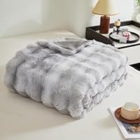 Sherpa Fleece Deken - Fluffy Fuzzy Soft Warm Jacquard Throw Omkeerbare Fluwelen Pluche Deken Voor Bank, Bed En Bank, Enkel/dubbel,Brown,180x200CM