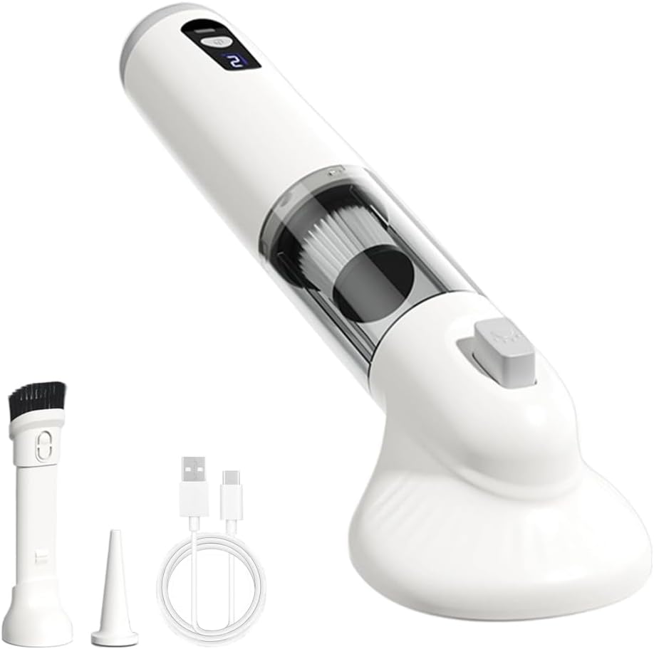 MiOYOOW Pet Vacuum Grooming Brush, Rechargeable Cordless Cat Hair Vacuum Cleaner Dog Hair Remover