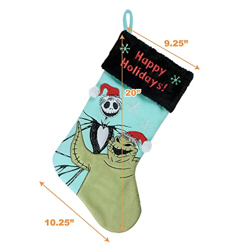 Ruz-The-Nightmare-Before-Christmas-Oogie-20-Applique-Christmas-Stocking-Gift-Holder-for-Stocking-Stuffers-Indoor-Home-Decor-and-Holiday-Decoration Ruz The Nightmare Before Christmas Oogie 20 Applique Christmas Stocking Gift Holder for Stocking Stuffers Indoor Home Decor and Holiday Decoration