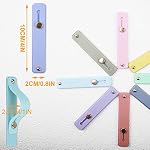 8 Pcs Phone Finger Grip Holder Cell Phone Strap Slides Flat Stander Portable Phone Grip Strap Mobile Phone Loops Bracket for All Phone Case, 8 Colors
