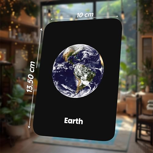 Image of SPARTAN KIDS Space Flash Cards for Kids | 27 Early Learning Flash Cards Easy & Fun Way of Learning 1 Year to 6 Years Babies