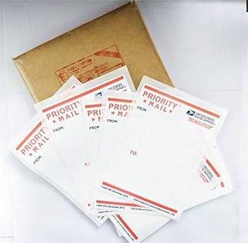 Eggshell Stickers Very Sticky Big Size Blank Priority Mail Label 228 for Graffiti Street Art Slaps (50 labels)