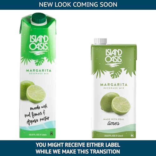 Island Oasis Margarita Beverage Mix with Real Lime, 1 Liter