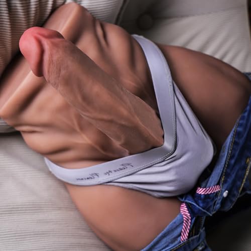 Image of 20LB Male Sex Doll for Women with 9in Flexible Huge Dildo,Realistic 3D Muscular Male Torso Sex Dolls with Tight Anal for Men Gay Couple, Big Penis Sex Toy for Female Masturbation Gay Couple Sex Toys