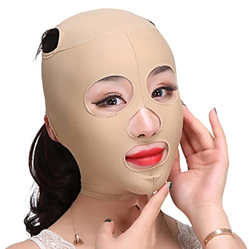 Qihuyi papada - Cinturón elástico Estiramiento Facial,V Lifting Face-Belt Chin Strap para Mujeres y Hombres Que aprietan la Piel
