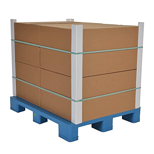 Palette en plastique imperméable robuste pour le stockage industriel et d'entrepôt, le déménagement de meubles, l'emballage, résistant à l'humidité, durable