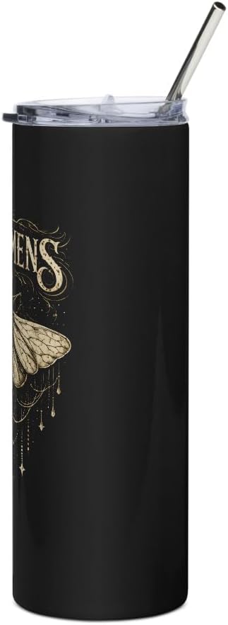 Moth Bad Omens Funny Myth Superstitions Skinny Slim Tumbler