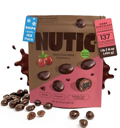 Nutic Dark Chocolate Covered Cranberries