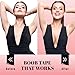 Busties Boob Tape Kit (12 pcs), Easy to Use (Universal Fit), 1 Pack Boobytape for Breast Lift, Bob Tape for Large Breasts, Bra Nipple Tape with Petals and Covers, Breast Tape for Women Nude