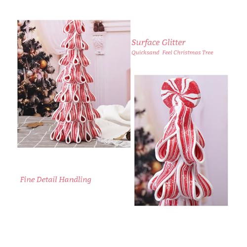 Mini arbre de Noël en paille de 30 cm pour décoration de table - 6