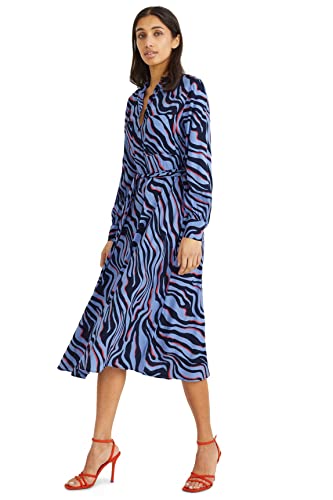 C&A Damen Kleid Midi Regular Fit Kleider blau 38