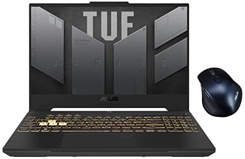 Image of ASUS TUF Gaming F15 (2022), 15.6-inch (39.62 cms) FHD 300Hz, Intel Core i7-12700H 12th Gen, RTX 3060 6GB Graphics, Gaming Laptop, FX507ZM-HF068WS MW203 Wireless Silent Mouse (Blue)