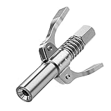 Design dell'impugnatura: L'ugello della pistola per ingrassaggio in argento adotta un design a doppia impugnatura, che consente di risparmiare fatica durante il riempimento dell'olio e rende più conveniente il funzionamento della pistola per ingrassaggio. L'impugnatura a doppio strato facilita l'operazione.