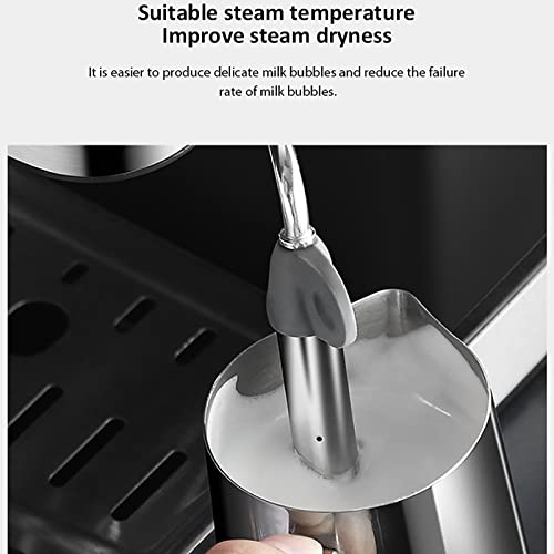 Mini machine à café italienne 15 bars avec mousseur à lait réglable - 7