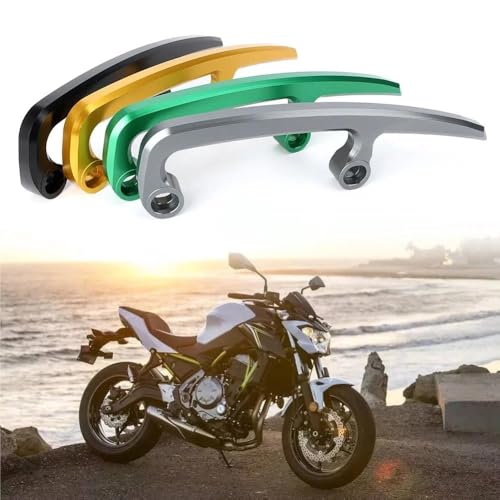 Asideros para Kawasaki Z650 2019 de aluminio resistente color titanio 3
