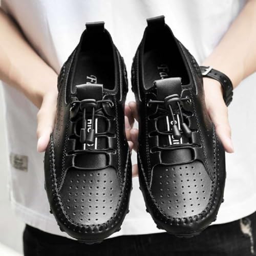 mitvr Men’s Casual Leather Loafers Shoes Penny Loafers Moccasin Flats Boat Shoes3