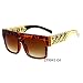 Produktbild CCGSDJ Mode Goldkette Sonnenbrille Frauen Männer Vintage Promi Hip Hop Sonnenbrillen Eyewears