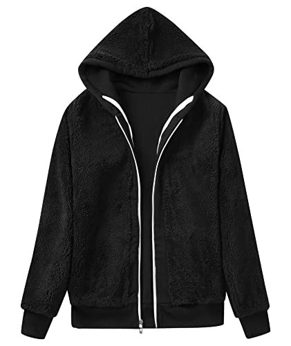 Image of SWISSWELL Hoodies for Women Winter Fleece Sweatshirt - Full Zip Up Thick Sherpa Lined Hooded Jacket