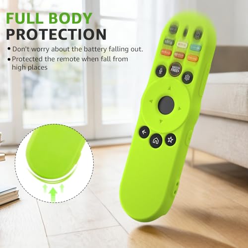 Image of [2Pack] Climberer Cover for VIZIO XRT270,Smart TV Remote Control Replacement Glow in Dark Protective Skin Case - Blue & Green (XRT270)