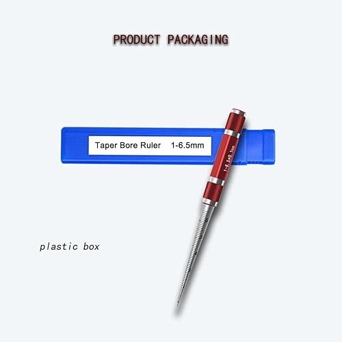 Miniatura 7 de Regla cónica de agujero, calibre de pinza, calibre de apertura cónica de amplia aplicación, medición de agujero redondo, probador de apertura