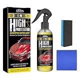 ZoraYorce 3-in-1 Auto-Keramik-Beschichtungsspray 100ml, Polier-Sprühwachs, Kratzer-Reparatur, Lackschutz & Glanz