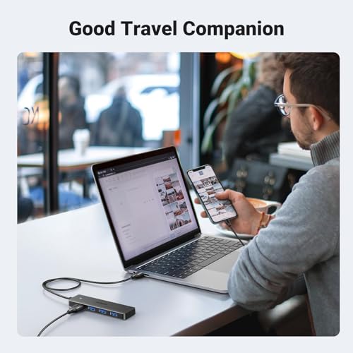 image for UGREEN USB 3.0 Hub, 4 Ports USB A Splitter Ultra-Slim USB Expander for