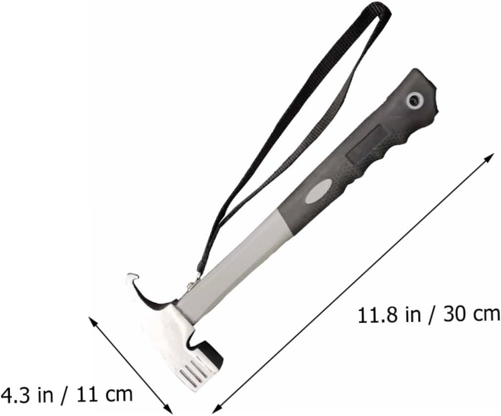 1pc Portable Camping Hammer and Tent Stake Remover Outdoor Tool for Tent Pegs Ground Nails and Camping Accessories for Hiking and Picnics