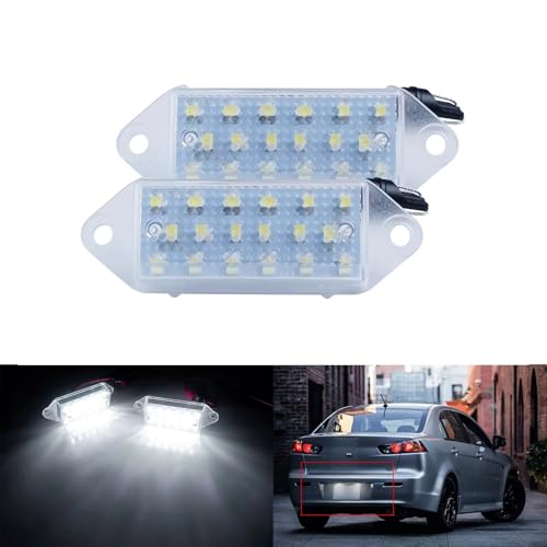 Luz LED de matrícula para Mitsubishi Lancer EVO viajes nocturnos sin error 2