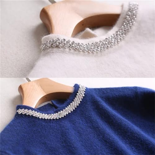 Ruban à coudre avec strass argenté pour customisation de vêtements sacs et chaussures 90cm